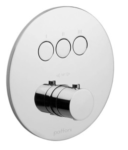 Paffoni Stick CPT019CR bateria prysznicowa podtynkowa termostatyczna 3-drożna jednouchwytowa chrom   