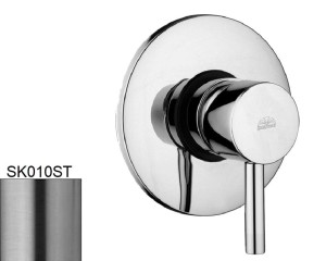 Paffoni Stick SK010ST bateria prysznicowa podtynkowa jednouchwytowa stal szczotkowana