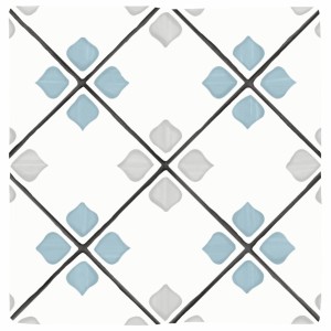 Peronda/Harmony Tanger Silver Rhomb 12,3x12,3 płytki gresowe  patchworkowe