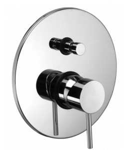 Paffoni  Light LIG015CR bateria prysznicowa podtynkowa 2-drożna jednouchwytowa chrom   