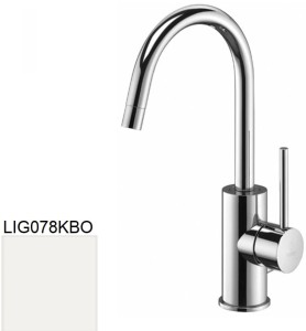 Paffoni Light LIG078KBO bateria umywalkowa stojąca jednouchwytowa biała