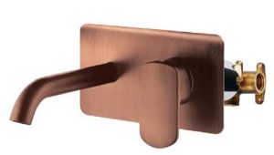 Palazzani MIS COLOR Copper 56319373 + 99572099 bateria umywalkowa podtynkowa jednouchwytowa miedziana