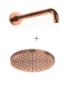 Palazzani MIS COLOR Copper zestaw prysznicowy z termostatem miedziany 
