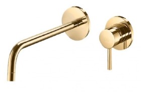 Paffoni Light LIG006HG70 bateria umywalkowa podtynkowa jednouchwytowa złota