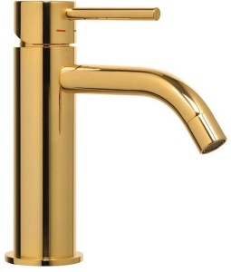 Paffoni Light LIG071HG bateria umywalkowa stojąca jednouchwytowa złota