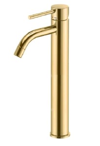Paffoni Light LIG081HG bateria umywalkowa wysoka stojąca jednouchwytowa złoty