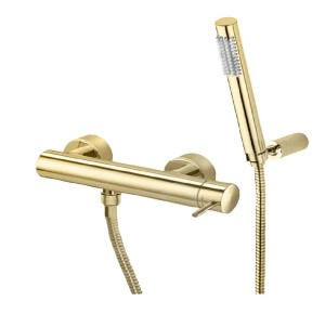 Paffoni Light LIG168DHG bateria prysznicowa ścienna jednouchwytowa złota