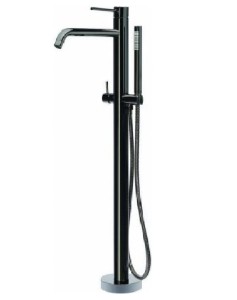 Paffoni Light LIG032NKN bateria wannowa wolnostojąca czarny nikiel