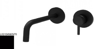 Paffoni Light LIG104NKN70 bateria umywalkowa podtynkowa jednouchwytowa czarny nikiel