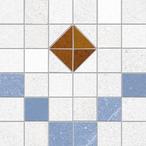 Vives Seine Tabarly-R 2 Azul 20x20 płytki patchworkowe gresowe 