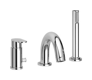 Paffoni Candy CA040CR bateria wannowa 3-otworowa jednouchwytowa chrom