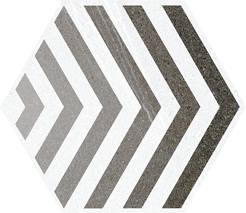 Vives Seine Hexágono Lacroix Gris 23x26,6