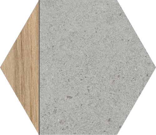 Vives Seine Hexágono Ligard Gris 23x26,6