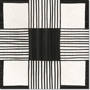 Equipe Caprice Deco Cloth B&W 20x20 płytka gresowa