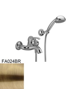 Paffoni Flavia FA024BR bateria wannowa ścienna jednouchwytowa brąz antyczny