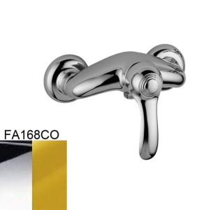 Paffoni Flavia FA168CO bateria prysznicowa ścienna jednouchwytowa chrom/złota