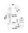 Paffoni Iris IRV135CR