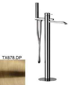 Daniel Rubinetterie Tokyo TX678.DP bateria wannowa wolnostojąca złoto szczotkowane
