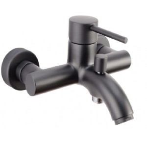 Emmevi Rubinetterie Piper 45001NO bateria wannowa ścienna jednouchwytowa czarna