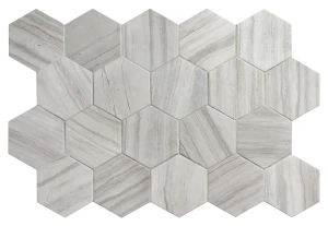 Equipe Lithos Grey 11,6x10,1 płytki gresowe heksagonalne imitujące kamień
