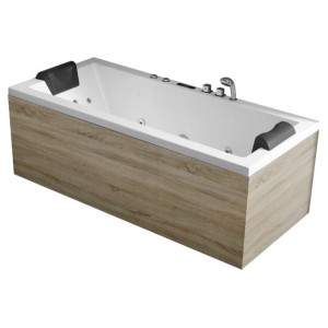Wanna z hydromasażem GE108E 80x170 z drewnianą obudową