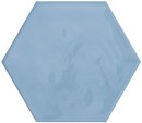 Cifre Kane Hexagon Sky Brillo 16x18 OUTLET