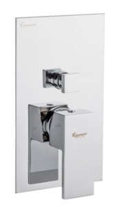 Emmevi Rubinetterie Siris 47019LC.CR bateria prysznicowa podtynkowa 2-drożna jednouchwytowa chrom  