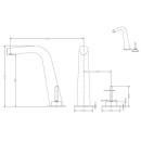 StoneArt bateria umywalkowa Dolce 910268 czarny mat