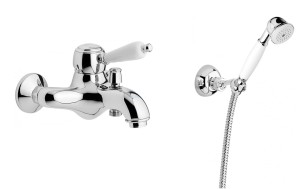 Emmevi Rubinetterie Laguna 40061CCR bateria wannowa ścienna jednouchwytowa chrom 