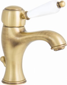 Emmevi Rubinetterie Laguna 40063BR bateria umywalkowa stojąca jednouchwytowa brąz antyczny
