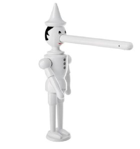Emmevi Rubinetterie Pinocchio 1883BC bateria umywalkowa stojąca jednouchwytowa biała