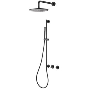 StoneArt zestaw prysznicowy podtynkowy Dolce 910768 czarny mat