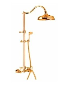 Emmevi Rubinetterie Laguna 12100218OR zestaw prysznicowy ścienny złoty