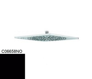 Emmevi Rubinetterie C06658NO deszczownica kwadratowa 30x30 cm czarna