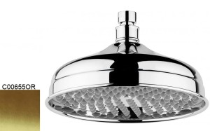 Emmevi Rubinetterie Retro C00655OR deszczownica okrągła ø 20,5 cm złota