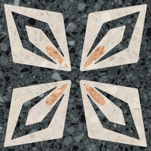 Vives Niza Vietri-R Negro 20x20 płytki patchworkowe gresowe