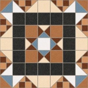 Vives Barnet Halton Marron 31,6x31,6 płytki patchworkowe gresowe