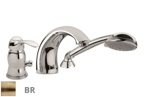Paffoni Flavia  FA045BR bateria wannowa 3-otworowa jednouchwytowa brąz antyczny