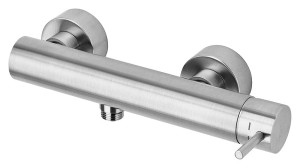 Paffoni Light LIG168ST bateria prysznicowa ścienna jednouchwytowa stal szczotkowana