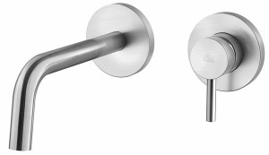 Paffoni Light LIG006ST70 bateria umywalkowa podtynkowa jednouchwytowa stal szczotkowana