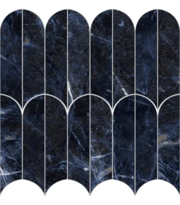 Marazzi Allmarble Sodalite Blu Lux Mosaico Ventaglio 29,8x29,8 M9PE mozaika gresowa imitująca marmur