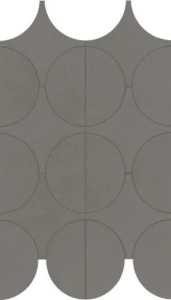 Marazzi Cementum Lead Mosaico Cerchi 23,8x41,4 M9Y2 mozaika gresowa imitująca beton