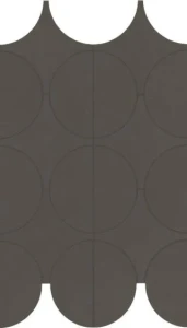 Marazzi Cementum Carbon Mosaico Cerchi 23,8x41,4 M9Y4 mozaika gresowa imitująca beton