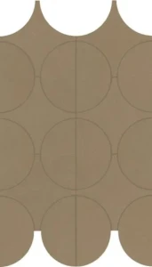 Marazzi Cementum Olive Mosaico Cerchi 23,8x41,4 M9Y5 mozaika gresowa imitująca beton