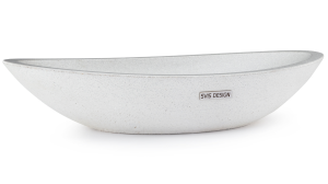 SVIS DESIGN Umywalka nablatowa betonowa lakierowana ORION BASIC biała