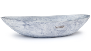 SVIS DESIGN Umywalka nablatowa betonowa ORION BASIC FUZZY niebiesko - szara