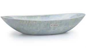 SVIS DESIGN Umywalka nablatowa betonowa ORION BASIC GRANITE niebiesko - zielona