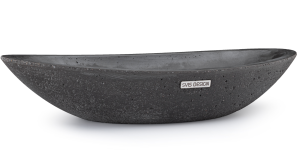 SVIS DESIGN Umywalka nablatowa betonowa ORION BASIC BRUSHED  szara