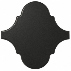 Equipe Scale Alhambra Black Matt 12x12 płytka ścienna arabeska