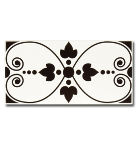 Vives Mugat-Rivoli Rosiers Negro 10x20 płytka ścienna